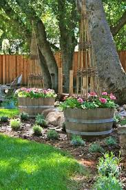 Wine Barrel Garden Barrel Garden Ideas