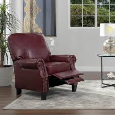 auden 34 manual recliner accent chair herie red