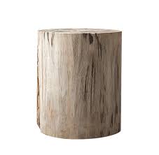 Petrified Wood Outdoor Round Side Table