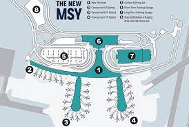 new orleans airport map msy parking