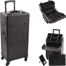 rolling makeup case pro cosmetic hair