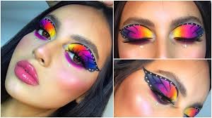 maquillaje mariposa arcoiris you