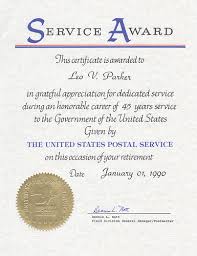 Sample Service Award Certificates Long Service Award Certificate