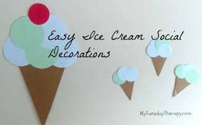 ice cream party ideas for decorations