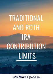 Traditional And Roth Ira Contribution Limits Table Pt Money