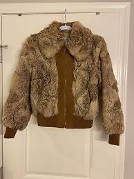 Vintage Genuine Rabbit Fur Coat Jacket