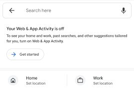 Users who have web & app activity turned on can store their search history to get better search results and suggestions. You Have To Enable Web And App Activity In Google Maps To Set Home And Work Addresses Assholedesign