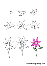 flower drawing how to draw a flower