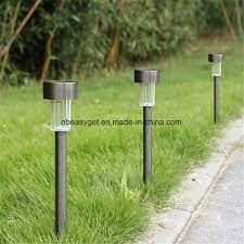 solar led pathway lights stainless