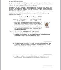 Solved An Introduction To Stoichiometry