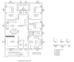 House Plan Drawing Dwg And Pdf File