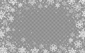 snowflake border transpa background