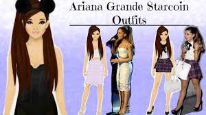 stardoll ariana grande looks outfits in