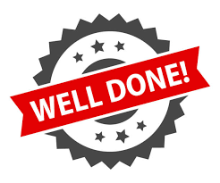 Well Done Stickervector Illustration Stock Vector 6062007809 gambar png