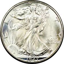 1947 D 50c Ms Walking Liberty Half Dollars Ngc