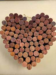 New Upcycled Wine Cork Valentine Heart