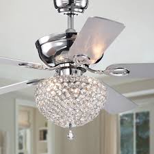 Swarna Chrome 5 Blade 52 Inch Lighted Ceiling Fan With