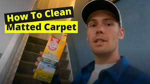 cleaning matted carpet you