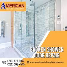 broken shower door repair service