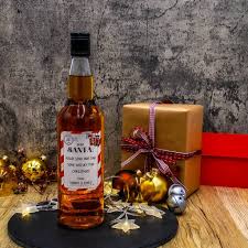 personalised christmas whisky gift by