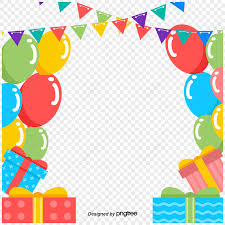 kids birthday frames png images with