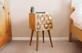 Tall Bedside Table With 2 Drawers High