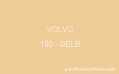 paint colors for volvo 700 serie cars