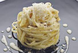 with piave cheese and black pepper
