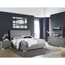Milano Grey Queen Bed Frame Furniture
