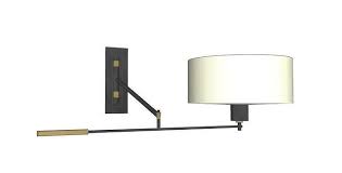Modern Swing Arm Wall Sconce With Shade