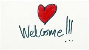 welcome sign with heart