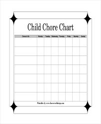 15 Printable Chore Chart Free Pdf Documents Download