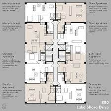 Apartment Plan Mies Residential