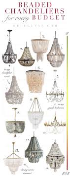 The chandelier that i had been eyeing for the longest time was a natural wooden bead farmhouse style piece. Versatile Lighting Favorite Beaded Chandeliers For Almost All Budgets