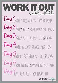 Great Weekly Workout Schedule To Work All Muscle Groups