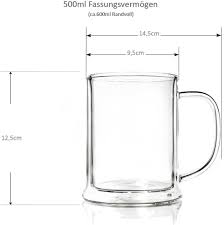 For smaller volumes, please note each cap thread is may be added to aquarium directly, but better if added to new water first. Creano Creano Doppelwandiges Thermo Bierglas 500ml