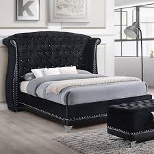 The cal king mattress is 4 inches longer vs the standard king and 4 inches narrower. Coaster Barzini 300643kw Glamorous Upholstered California King Bed Northeast Factory Direct Upholstered Beds