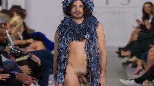 Nude Male Model at Dutch Fashion Show - Catwalk Runway - ThisVid.com