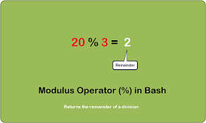 using modulus operator in bash