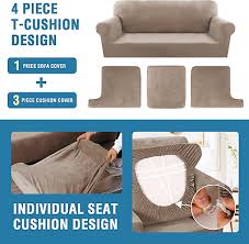 Sofa Cover 4 Piece T Cushion Slipcovers