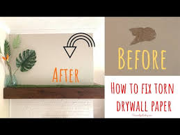 How To Fix Torn Drywall Paper You