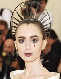 get the look lily collins dramatic