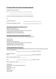 45 printable child travel consent forms