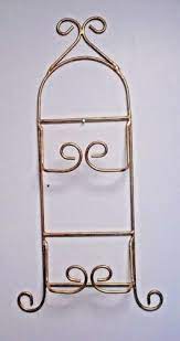 Wrought Iron Double Plate Display Rack