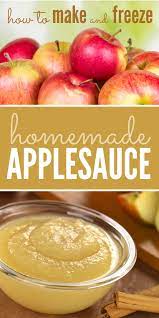freeze homemade applesauce recipe