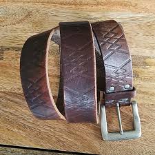 Mens Levis Premium Genuine Leather Brown Belt