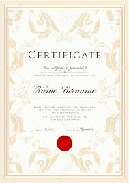 Certificate Template Frame Border Design For Diploma Certificate