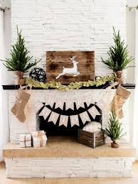 one fireplace mantel decorated 3 ways