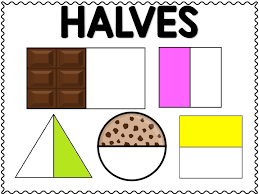 halves fractions - Clip Art Library