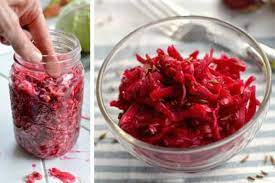 red beet and cabbage sauer